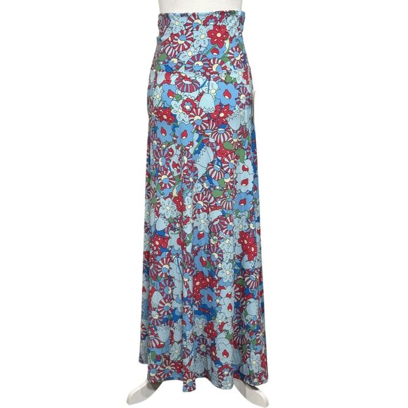LuLaRoe New Size XS Women Floral Print A-Line Midi Skirt  With Elastic Waist - Picture 1 of 7